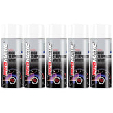 5X Promatic White High Temperature Spray Paint 400ml Spray Paint